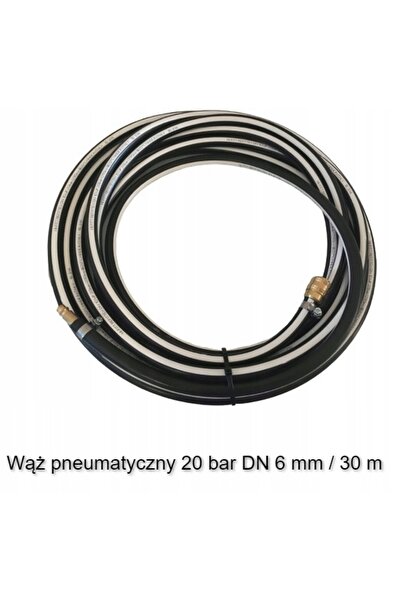 AG Tech Furtun pneumatic REFITTEX 20 Bar pentru compresor, cu cleme de 6mm / 30m