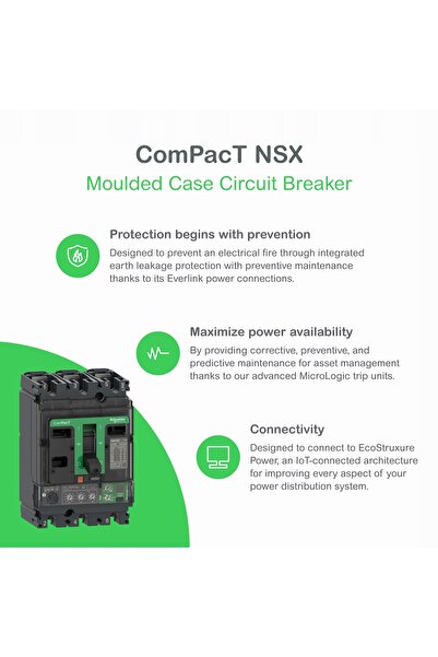 Schneider Electric SIGURANȚĂ TERMO-MAGNETICĂ 3P 40A TM40D PENTRU NSX100/160 S...
