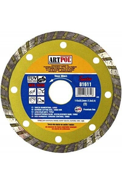 Artpol Disc diamantat 230x22 cu prindere tip clincher pentru acoperișuri și c...