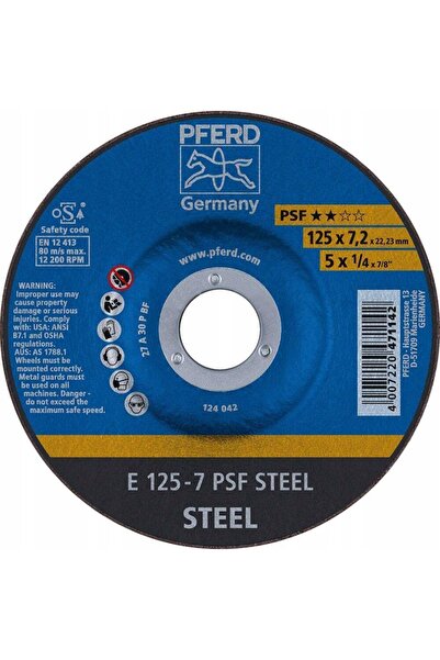 PFERD Disc abraziv pentru oțel 115x7,2 10 bucăți