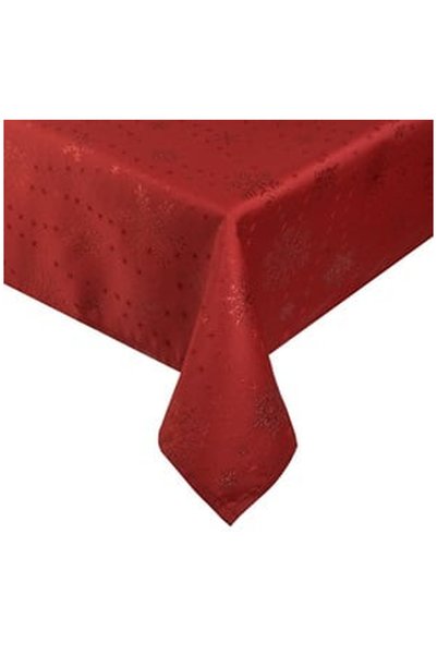 OEM Red Christmas Decorative Tablecloth 120x120cm