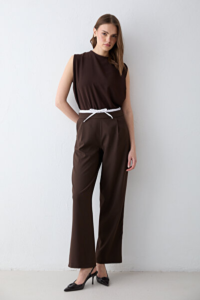 Melike Tatar Pantalone sa detaljima u struku 32-2699-1