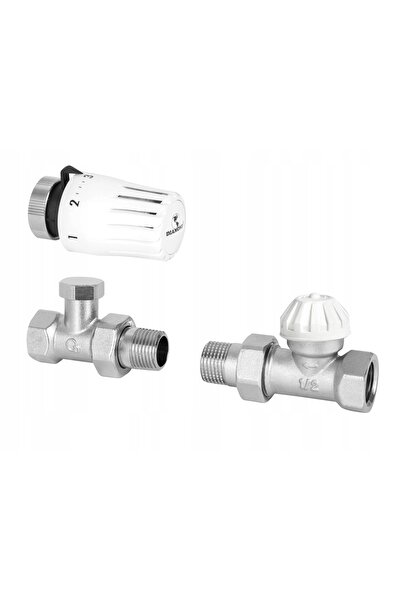 DIAMOND SET TERMOSTATIC SIMPLU: ROBINET DE ALIMENTARE, ROBINET DE RETUR, CAP ...