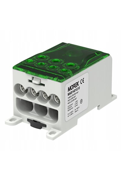 MOREK Bloc de borne OJL400A verde, intrare: 1xAl/Cu 95-240mm², ieșire: 4x35/3...