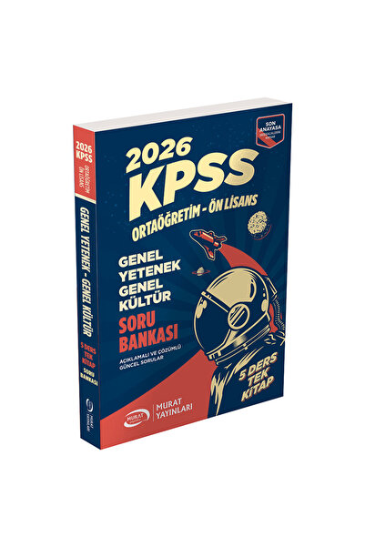 Murat Yayınları 1569 KPSS Ortaöğretim - Önlisans 5 Ders Tek Kitap