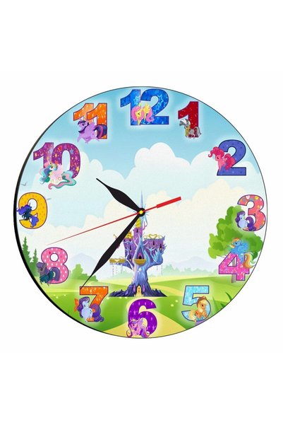 OEM Ceas Disney, My Little Pony, Lemn, 40 cm, CSDUV036