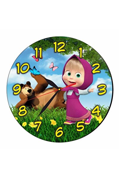 OEM Ceas Disney, Mașa și Ursul, Lemn, 40 cm, CSDUV068