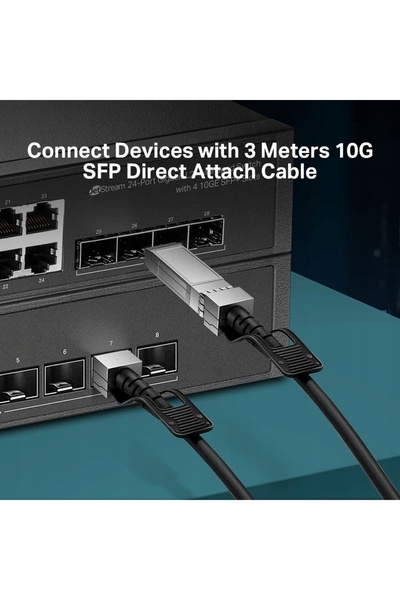 TP-LINK Cablu SFP+ TL-SM5220-3M Direct Attach 10Gbit, 3m