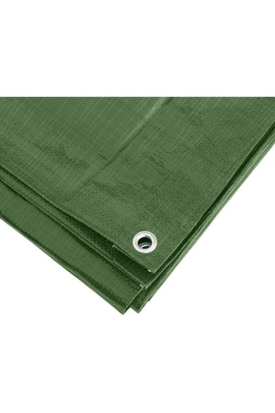 Bradas PLANDEKA prelată armată verde 90 g/m2 6 x 10m impermeabilă