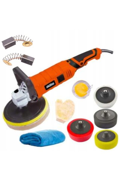 NO BRAND 2650W 180MM 800-3300rpm Mașină electrică de lustruit auto KIT XXL + ...