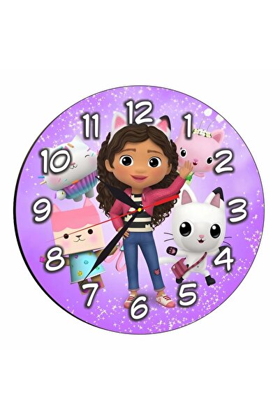 OEM Ceas Disney Gabby's Dollhouse, Lemn, 30 cm, CSDUV162