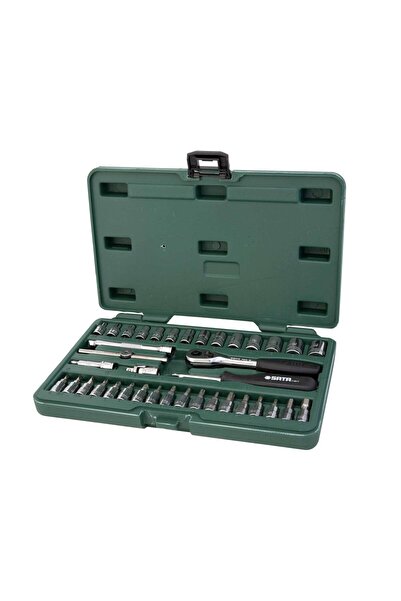 SATA SET 52 PIESE CHEI DE TUBULARE 1/4/ METRIC 09002