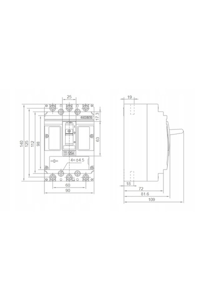 NOARK 112797 DISJONATOR COMPACT 3P 160A 400V Ex9M1SD AC 3P EU