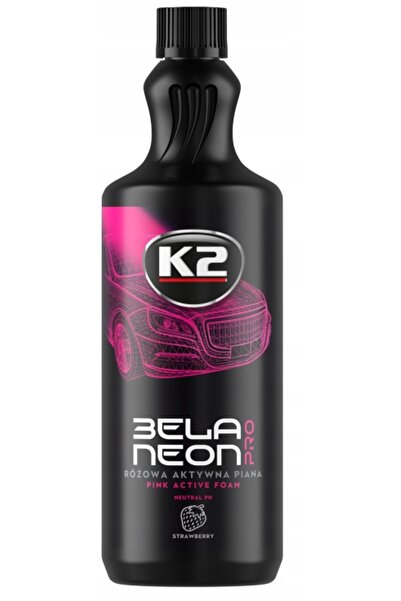 K2 BELA NEON SPUMĂ ACTIVĂ COLORATĂ pentru pre-spălare auto, spălare manuală 1L