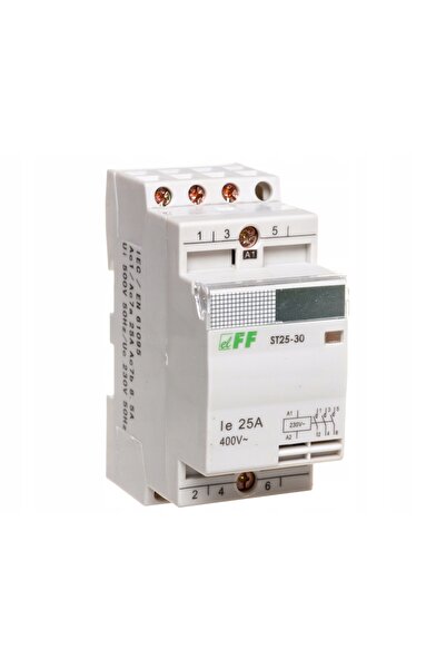F&F DİZAYN Contactor modular 3NO 25A AC-7a 230V AC F&F ST25-30