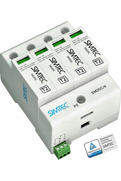 Simet Protector la supratensiune 4 poli 20kA clasa C SM20C/4 85102000