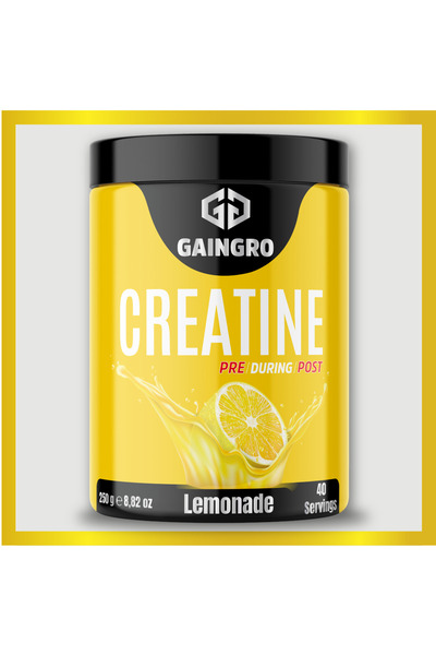 Creatine Monohydrate Limonata Aromalı 250 Gr (40 Servis) Kreatin Sporcu Besini
