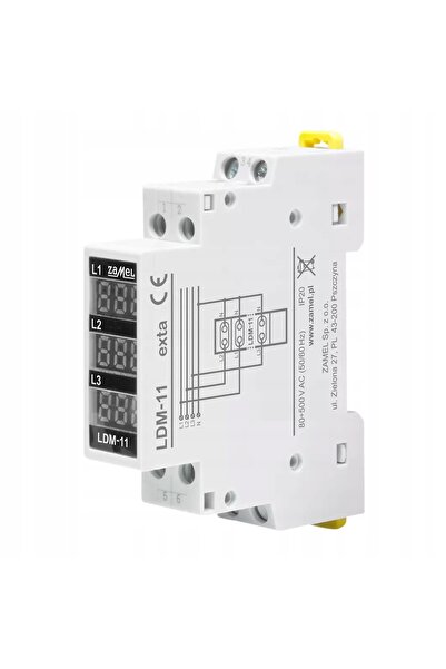 Extant INDICATOR DE TENSIUNE TRIFAZAT 3x230V AC ZAMEL EXTA LDM-11 EXT10000316