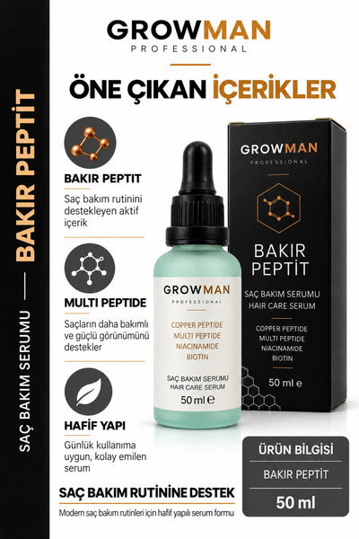 Bakır Peptit - Saç Bakım Serumu 50 ml