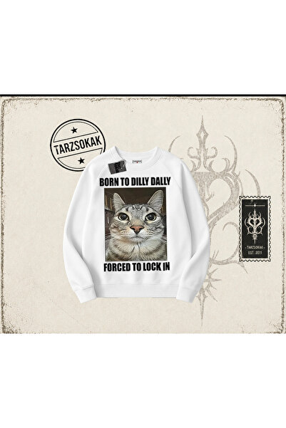 Tarzsokak Unisex majica Born to Dilly Dally, velika unisex majica sa okruglim...