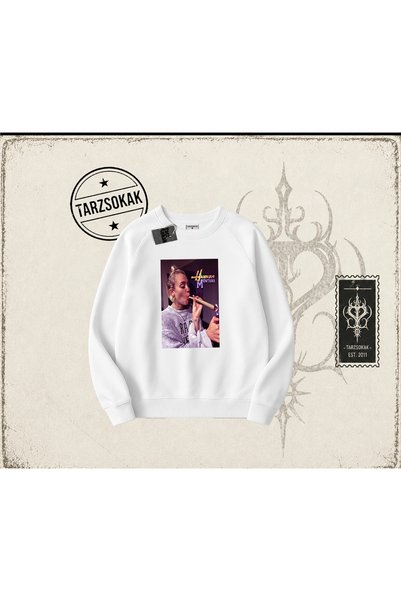 Tarzsokak Unisex Hannah Montana Oversize unisex majica sa okruglim izrezom, bela