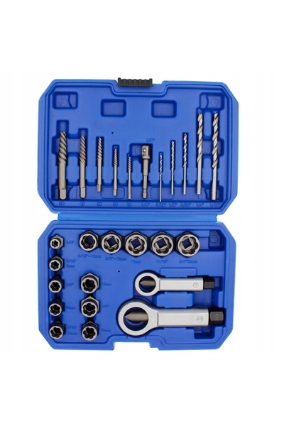 Falon Tech Set de 26 de extractoare de șuruburi pentru șuruburi rupte / prezo...