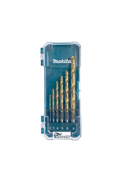 Makita Burghie metalice HSS-TiN 1-10mm, 10 bucăți