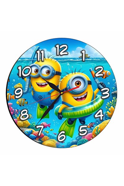 OEM Ceas Disney, Minioni, Lemn, 40 cm, CSDUV116