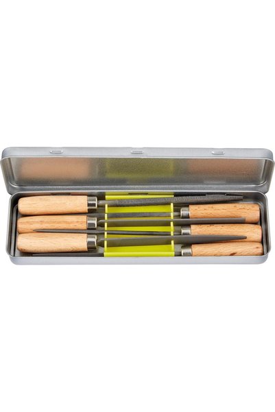Fortis Set de pile pentru metal, tip cheie, în cutie metalică