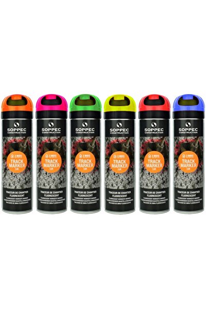 Soppec Vopsea spray verde fluorescent TP 12x 500ml pentru marcare