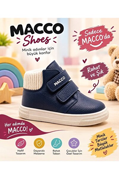 macco shoes MACCO Ορθοπεδικές μπότες για μωρά και παιδιά με Velcro, χειμερινέ...
