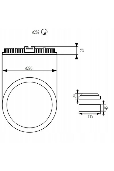 KANLUX Spot încastrat ROUNDA LED 24W 1700lm lumină neutră 25843