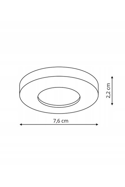 Light Prestige Plafonieră rotundă de baie IP65 LAGOS LP-440/1RS BK