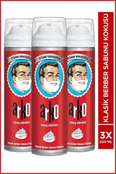 Arko Men Men Efsane Tıraş Köpüğü 3x200 ml