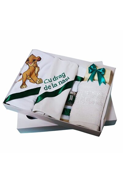 OEM Trusou botez Regele Leu, 7 piese, Verde, TRS012
