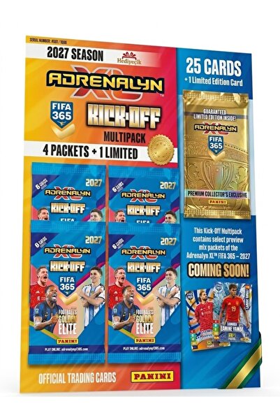 Panini FIFA 365 Adrenalyn XL 2027 Kick-Off Multipack Futbolcu Kartları Seti