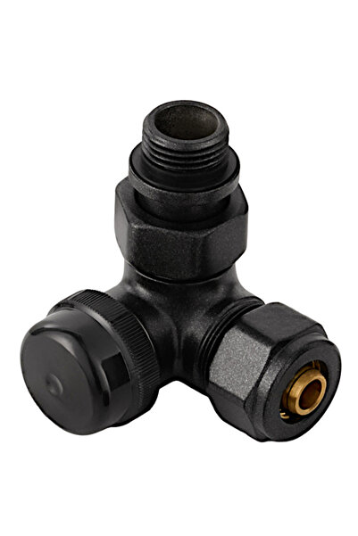 DIAMOND SET TERMOSTATIC PENTRU ÎNCĂLZITOR 1/2 " AXIAL STÂNGA ANTRACIT DN15