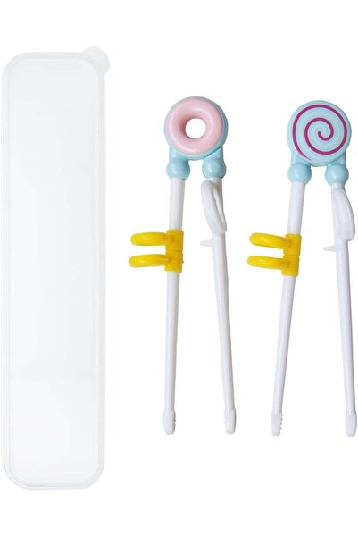 Generic Kids Chopsticks - 2 Pairs Cute Donut Lollipop Cartoon Design Plastic ...