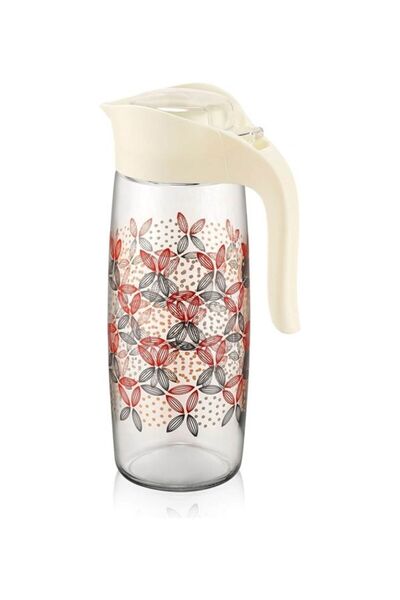 Generic Oval Patterned 1600cc Water Pitcher with Lid Easy Clean Heat Resistan...