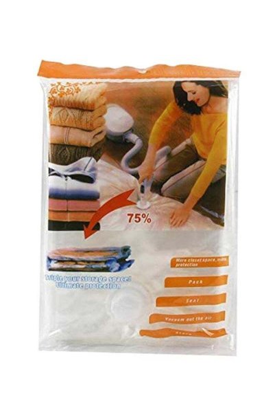 Generic Vacuum Seal Storage Compressed Bag Clear/Blue