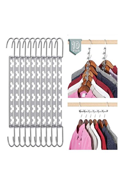 Generic Heavy Duty Metal Hangers Space Saving Closet Organizers Hold 30lbs fo...