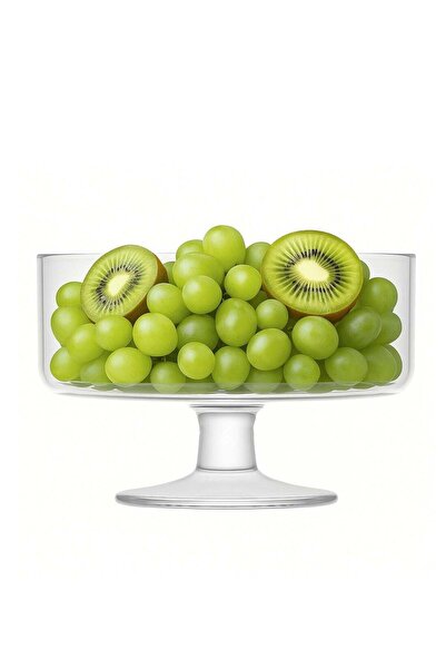 Generic Glass Fruit Bowl - 7.25 inch, Round Glass Bowl, Clear Fruit and Salad...