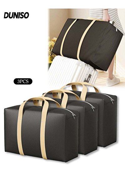 Generic 3Pcs Moving Bags with Strong Zippers & Carrying Handles, Clothes Stor...