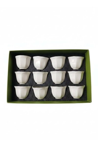 Generic Angela 12pieces 100ml Ceramin Cawa Cup Set - Arabic Tea & Coffee Set