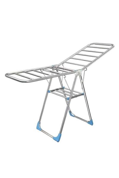 Generic Large Indoor Foldable Steel Laundry Drying Rack Heavy Duty Clothes Ai...