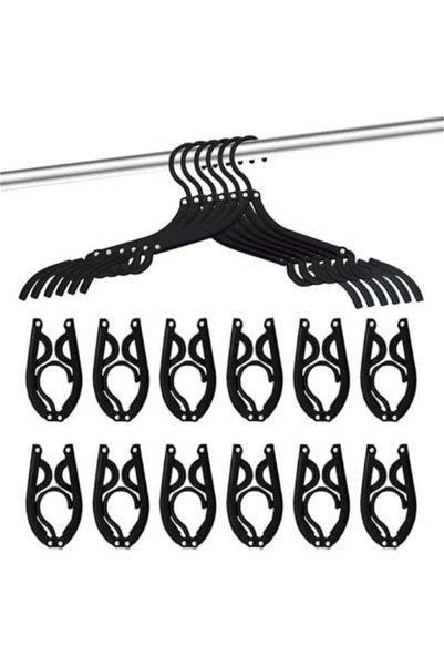 Generic 24 PCS Travel Hangers, Portable Folding Clothes Hangers Travel Access...