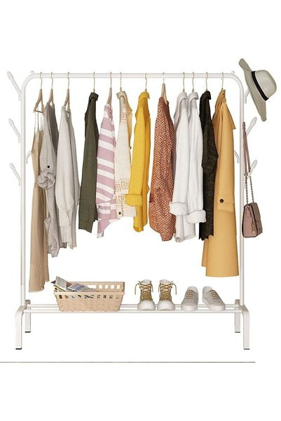 Generic Clothes Rack Metal Garment Racks Heavy Duty Indoor Bedroom Cool Cloth...
