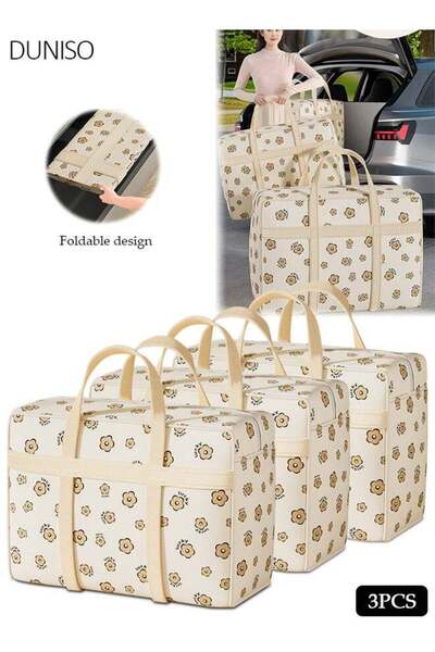 Generic 3-Piece Heavy-Duty Storage Bags With Zippers, Extra Large Durable Clo...