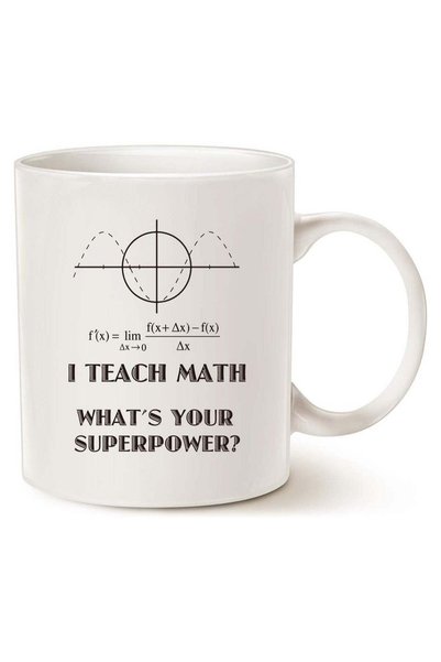 Generic Funny Teacher Coffee Mug - I Teach Math What's Your Superpower? Uniqu...