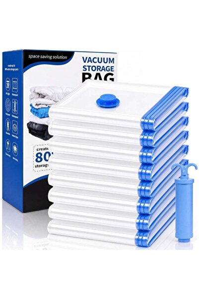 Generic 8 Vacuum Storage Bags with Electric Air Pump,2 small, 2 medium, 2 lar...